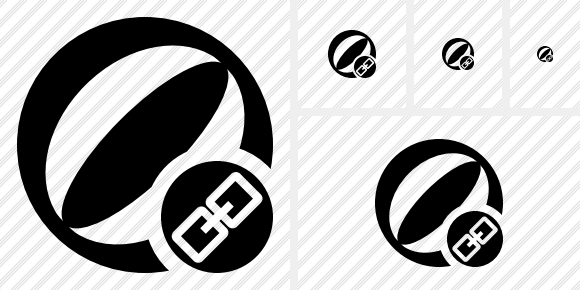 Beach Ball Link Symbol