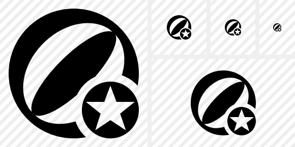 Beach Ball Star Symbol