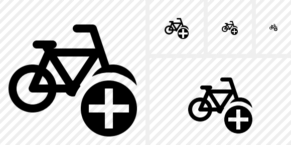 Bicycle Add Icon Bicycle Add Icon