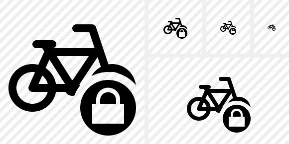 Bicycle Lock Icon Bicycle Lock Icon