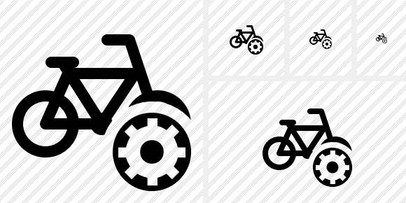Bicycle Settings Icon Bicycle Settings Icon