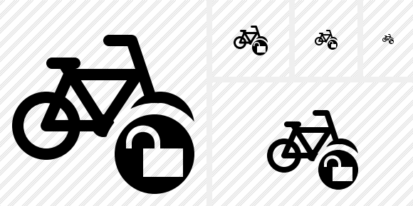 Bicycle Unlock Icon Bicycle Unlock Icon