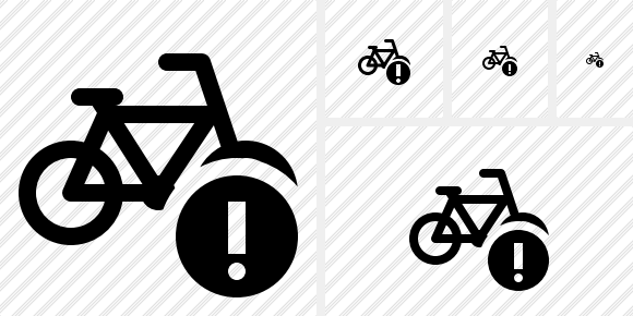 Bicycle Warning Icon Bicycle Warning Icon