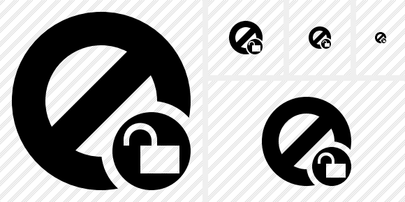 Block Unlock Icon Block Unlock Icon