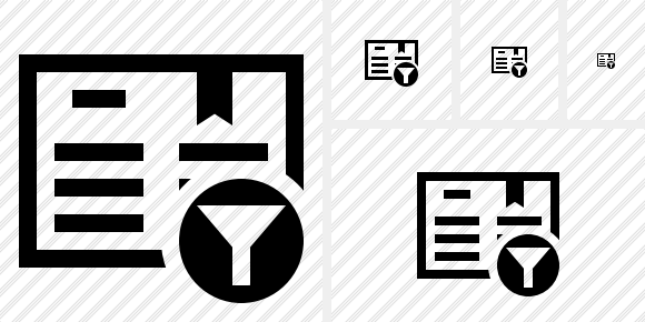 Book Filter Icon Book Filter Icon