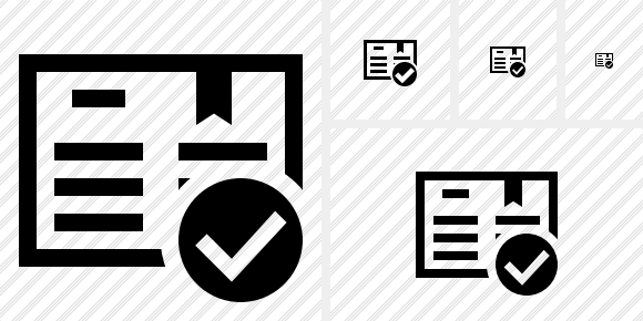 Book Ok Icon Book Ok Icon