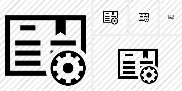 Icône Book Settings