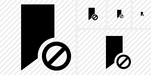 Icono Bookmark Block Icono Bookmark Block