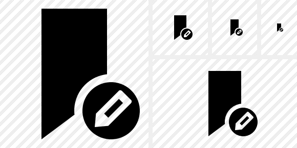 Icono Bookmark Edit Icono Bookmark Edit