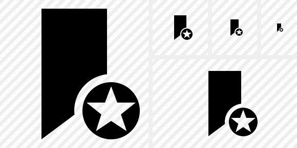 Icono Bookmark Star