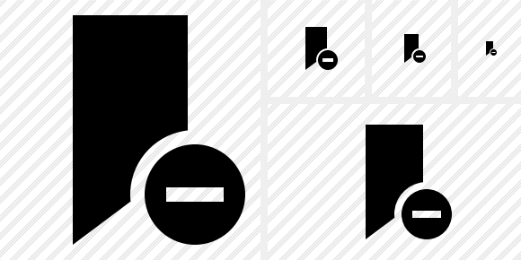 Icono Bookmark Stop Icono Bookmark Stop