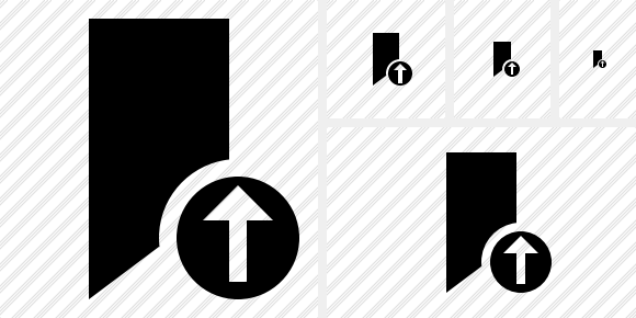 Icono Bookmark Upload Icono Bookmark Upload