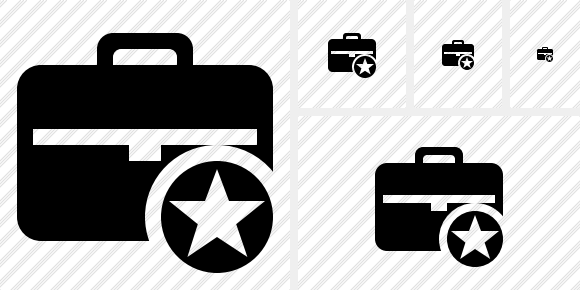 Briefcase Star Icon