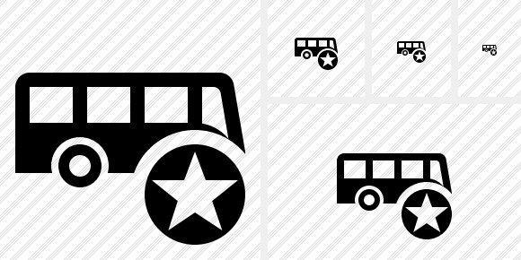 Bus Star Icon