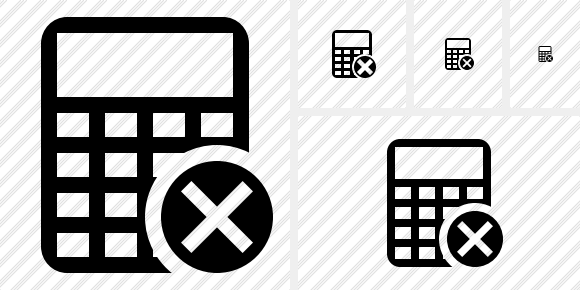 Calculator Cancel Icon Calculator Cancel Icon