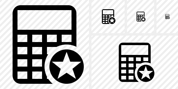 Calculator Star Icon Calculator Star Icon