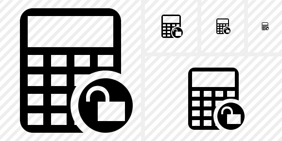 Calculator Unlock Icon Calculator Unlock Icon