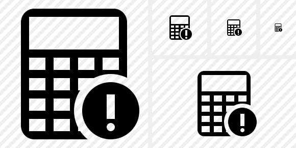 Calculator Warning Icon Calculator Warning Icon