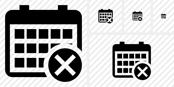 Calendar Cancel Icon