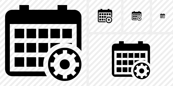 Icône Calendar Settings
