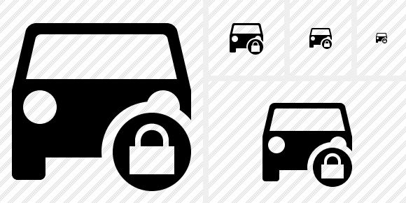 Car 2 Lock Icon Car 2 Lock Icon