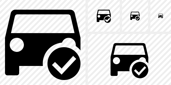 Car 2 Ok Icon Car 2 Ok Icon