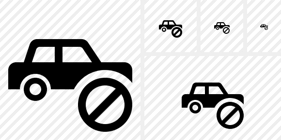 Car Block Symbol Car Block Symbol