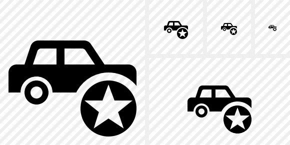 Car Star Icon