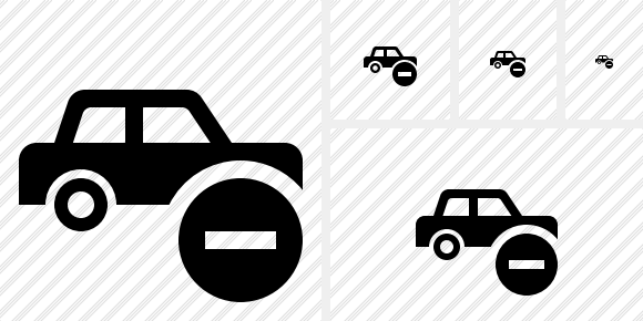 Car Stop Symbol Car Stop Symbol