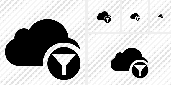 Cloud Filter Icon
