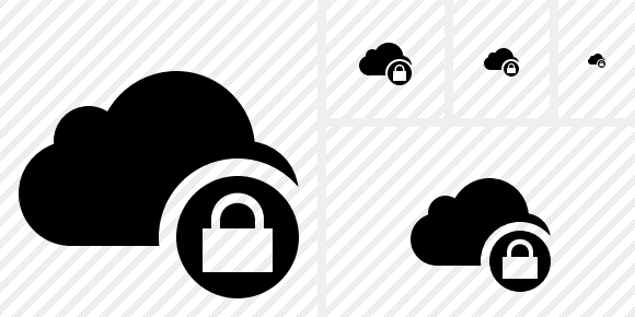 Cloud Lock Symbol