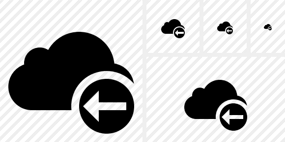 Cloud Previous Symbol