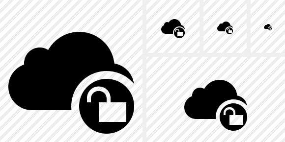 Cloud Unlock Symbol