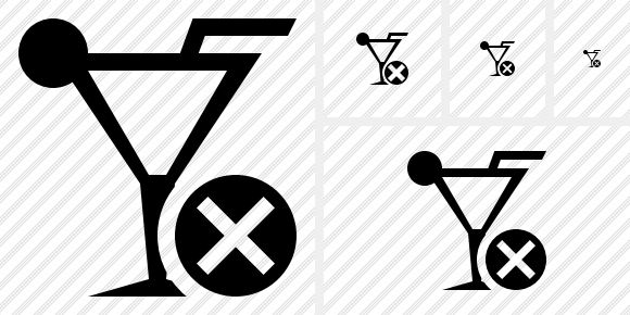 Cocktail Cancel Symbol