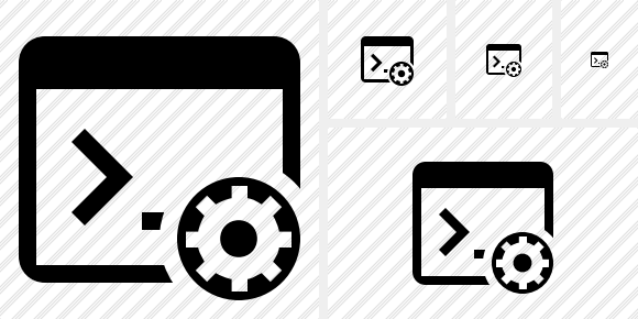 Command Prompt Settings Symbol