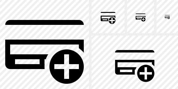 Credit Card Add Icon Credit Card Add Icon