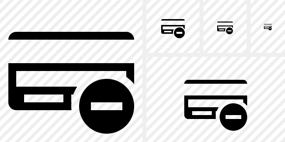 Credit Card Stop Icon Credit Card Stop Icon