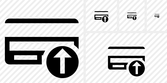 Credit Card Upload Icon Credit Card Upload Icon