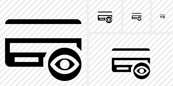 Credit Card View Icon Credit Card View Icon