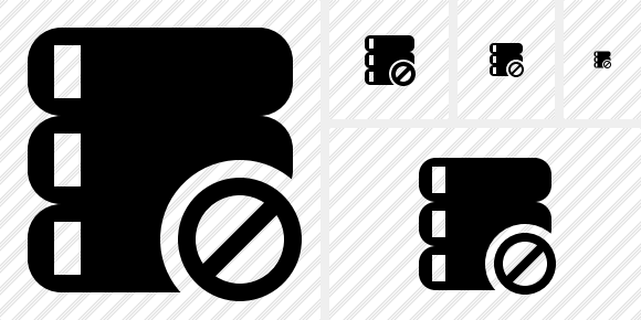 Database Block Icon Database Block Icon