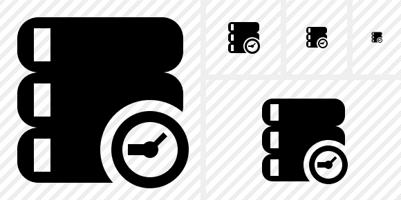 Database Clock Icon Database Clock Icon