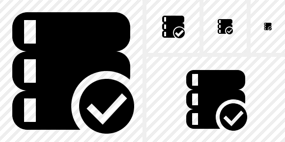 Database Ok Icon Database Ok Icon