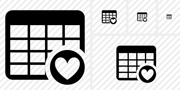 Database Table Favorites Symbol