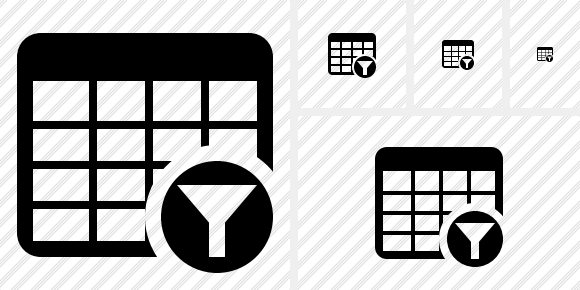 Icône Database Table Filter