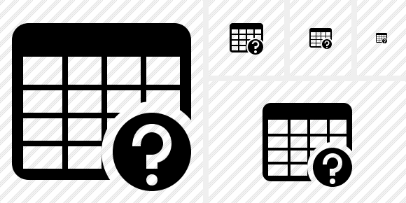 Database Table Help Symbol