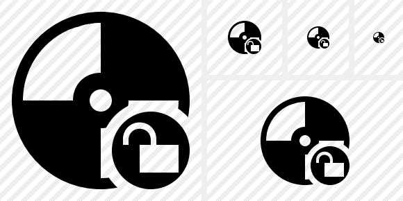 Icône Disc Unlock Icône Disc Unlock