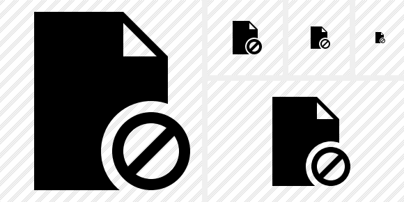 Icona Document Blank Block Icona Document Blank Block