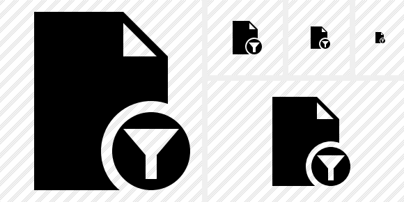Icona Document Blank Filtro Icona Document Blank Filtro