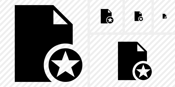 Document Blank Star Symbol