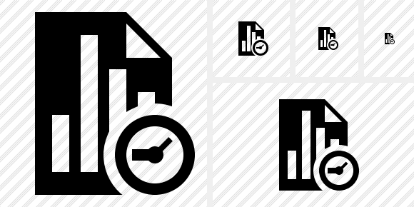 Icono Document Chart Clock